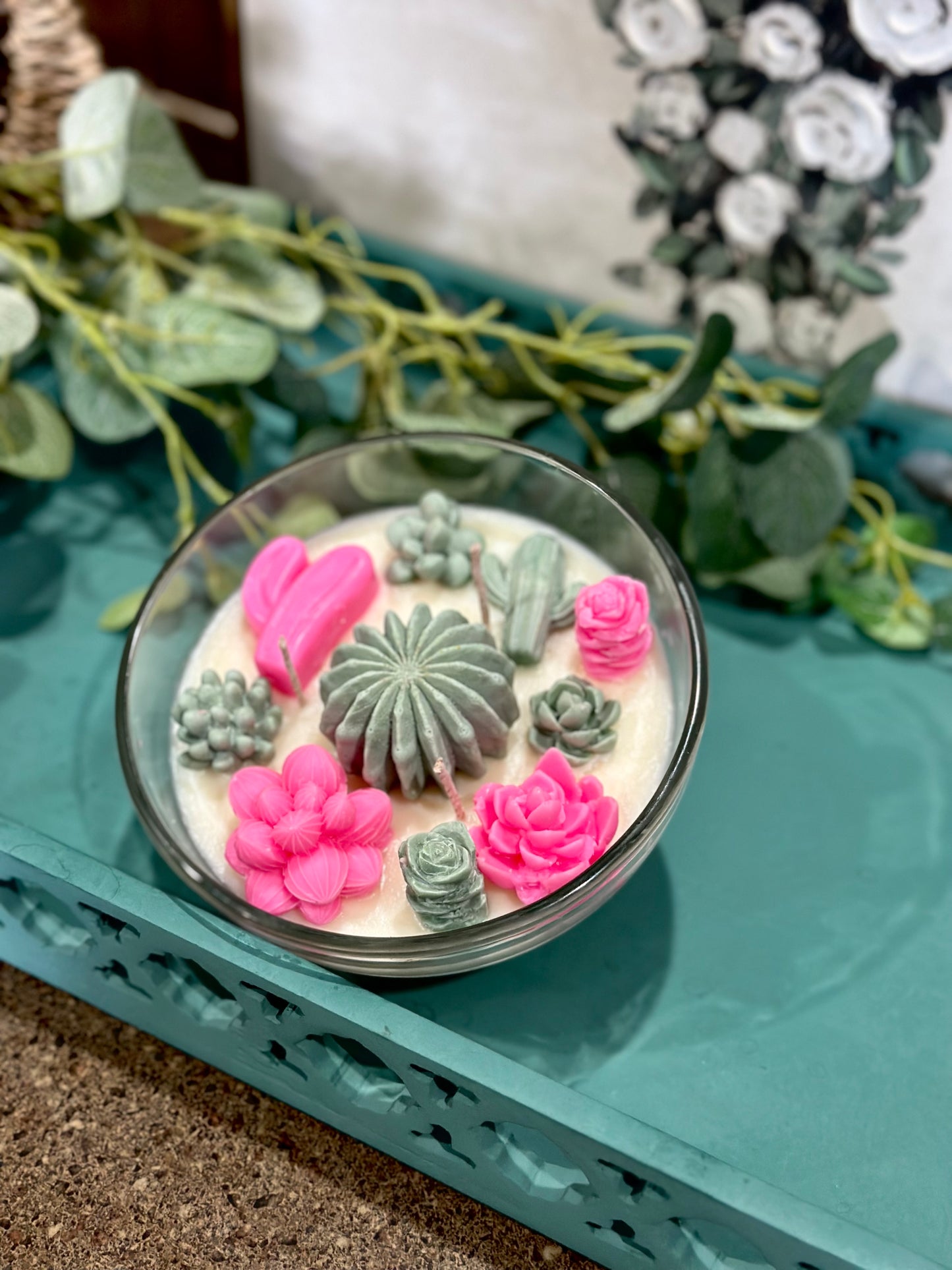 Succulent Garden Candles